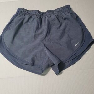 NIKE Women's Tempo Dri-Fit Lined Running Shorts Activewear "Diffused Blue" M
